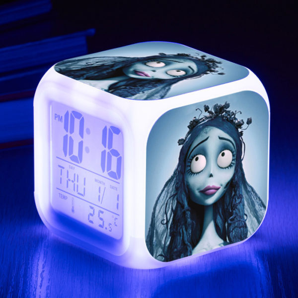 Tim Burton's Corpse Bride 7 Colors Change Digital Alarm LED Clock - Image 28