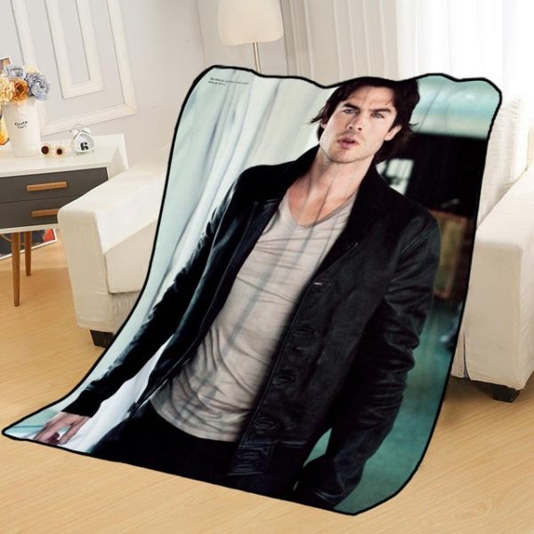 Ian Somerhalder Blankets Printing Soft Nap Blanket On Home/Sofa/Office Portable Travel Cover Blanket - Image 11