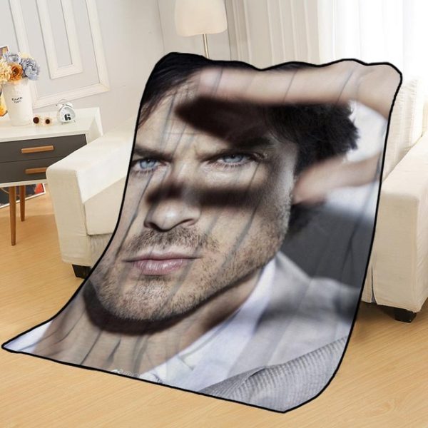 Ian Somerhalder Blankets Printing Soft Nap Blanket On Home/Sofa/Office Portable Travel Cover Blanket - Image 13