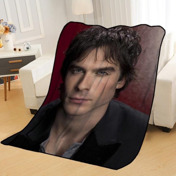 Ian Somerhalder Blankets Printing Soft Nap Blanket On Home/Sofa/Office Portable Travel Cover Blanket - Image 4