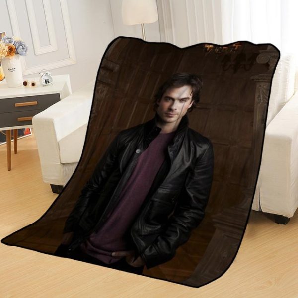 Ian Somerhalder Blankets Printing Soft Nap Blanket On Home/Sofa/Office Portable Travel Cover Blanket - Image 5