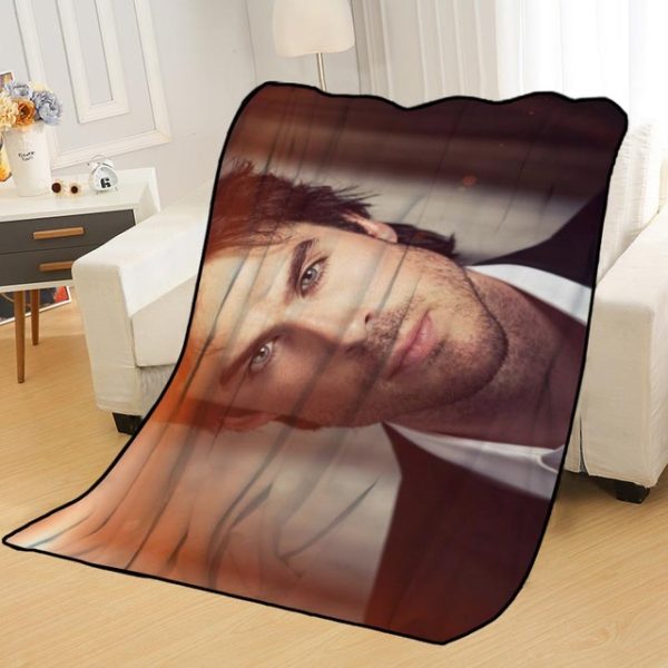 Ian Somerhalder Blankets Printing Soft Nap Blanket On Home/Sofa/Office Portable Travel Cover Blanket - Image 6