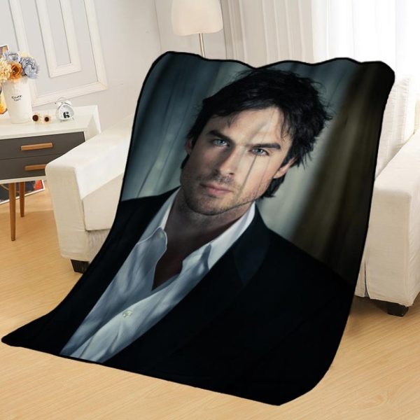 Ian Somerhalder Blankets Printing Soft Nap Blanket On Home/Sofa/Office Portable Travel Cover Blanket - Image 7