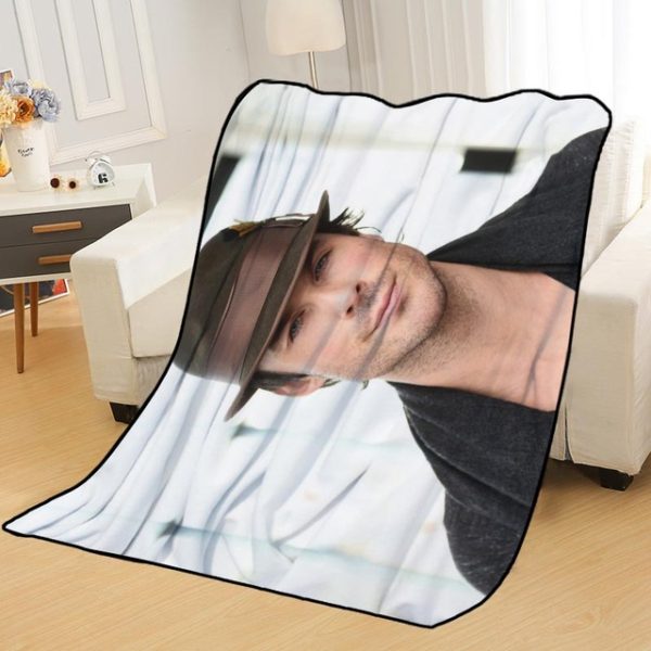 Ian Somerhalder Blankets Printing Soft Nap Blanket On Home/Sofa/Office Portable Travel Cover Blanket - Image 8