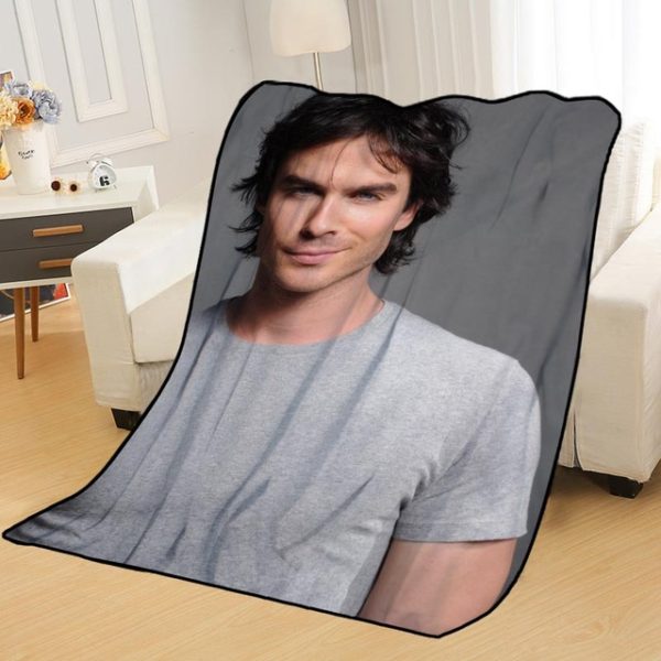 Ian Somerhalder Blankets Printing Soft Nap Blanket On Home/Sofa/Office Portable Travel Cover Blanket - Image 9