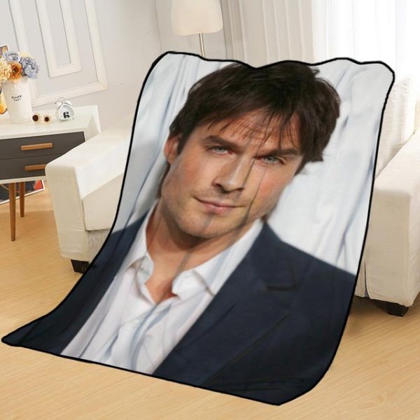 Ian Somerhalder Blankets Printing Soft Nap Blanket On Home/Sofa/Office Portable Travel Cover Blanket - Image 10