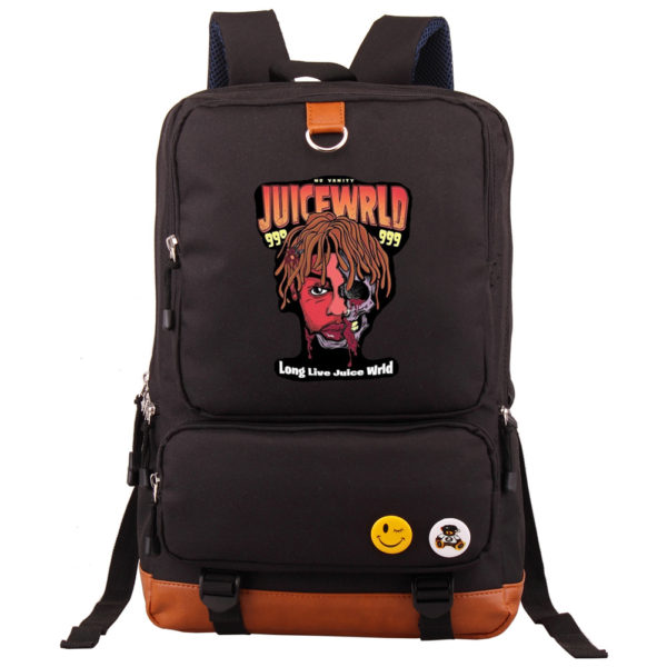 Juice Wrld Canvas Backpack Shoulder School Bag - Image 5