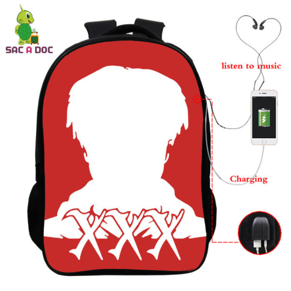 Juice Wrld USB Charge Backpack Mega Charizard Split Students Boys Girls Knapsack Men Women Travel Laptop Rucksack - Image 27