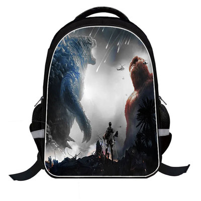 Godzilla Vs Kong Printed Student Backpack Kids School Book Bags Or Shoulder  Bag Or Pencil Bag Or Three-piece Set Children's Travelling Bag Gift