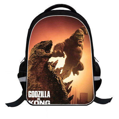 Godzilla vs King Kong schoolbag three-piece combination set