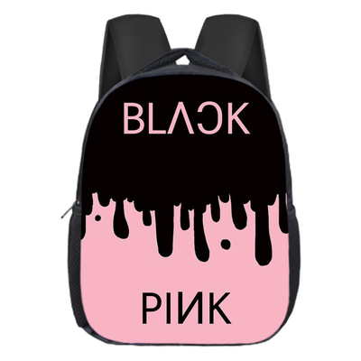 Zokar Combo Beautiful Pink Bts And Black (Blackpink text) Bag For Girls  (Pack of 2) 20 L Backpack Black - Price in India