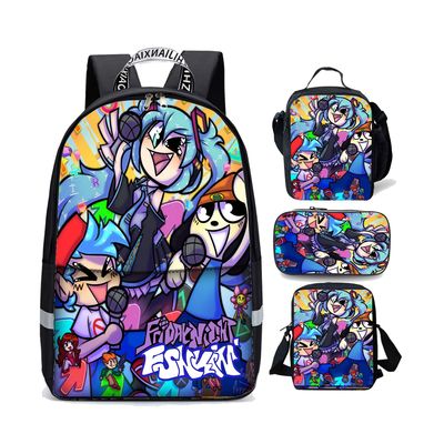 16″Five Nights at Freddy's Backpack School Bag+Lunch Bag+Pencil Bag -  giftcartoon