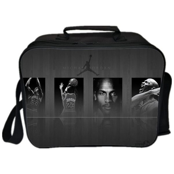 Michael Jordan Cooler Bag Insulation Bag Students School Food Storage Box - Image 5