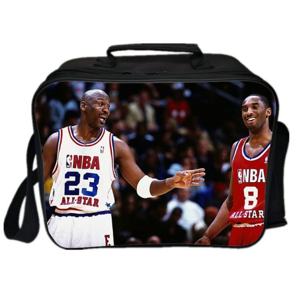 Michael Jordan Cooler Bag Insulation Bag Students School Food Storage Box