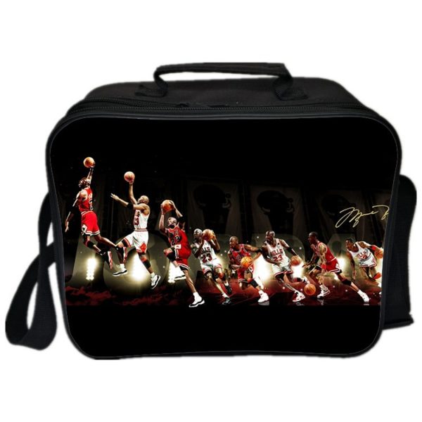 Michael Jordan Cooler Bag Insulation Bag Students School Food Storage Box - Image 16