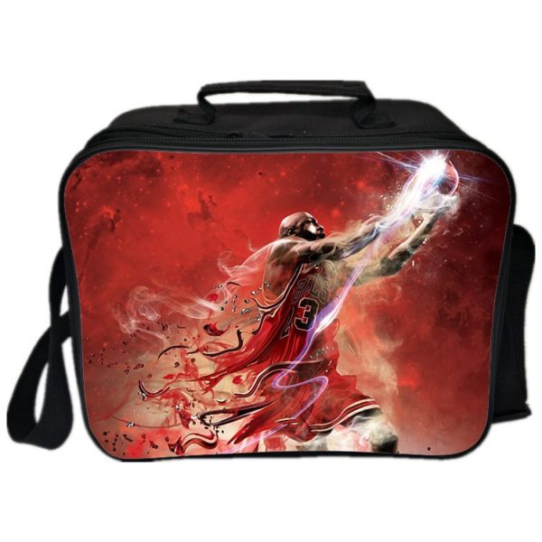 Michael Jordan Cooler Bag Insulation Bag Students School Food Storage Box - Image 17