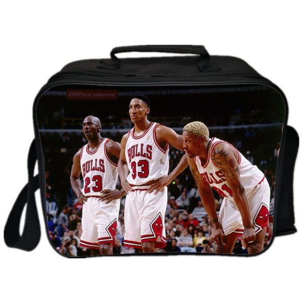 Michael Jordan Cooler Bag Insulation Bag Students School Food Storage Box - Image 6