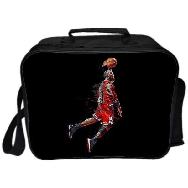 Michael Jordan Cooler Bag Insulation Bag Students School Food Storage Box - Image 12