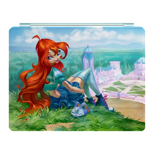 Winx Club Ipad Leather Case Advanced Pu Leather Protective Cover Automatic Wake Up and Sleep Magnetic Closure Multiple Angle Bracket - Image 3