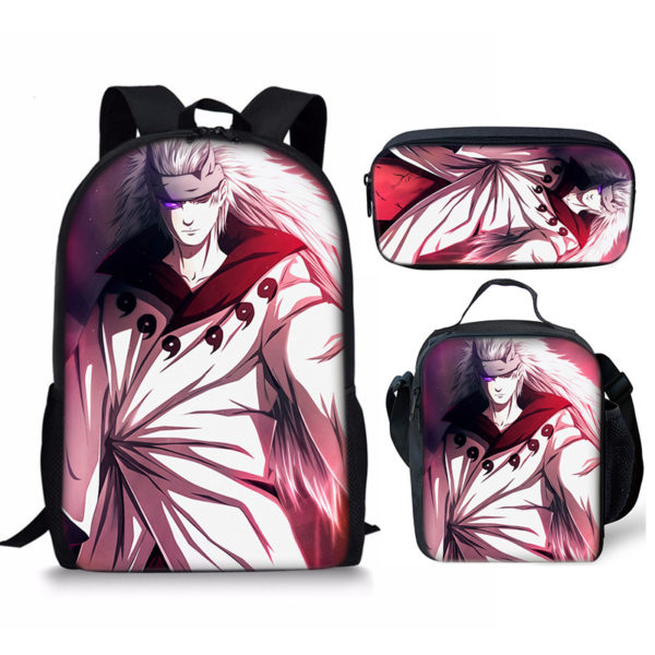 18 Inch NARUTO Backpack School Bag+Lunch Bag+Pencil Bag - Image 9