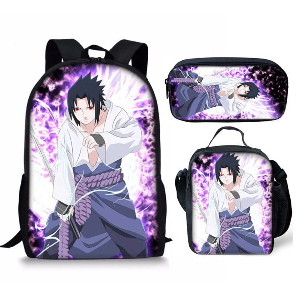 18 Inch NARUTO Backpack School Bag+Lunch Bag+Pencil Bag - Image 29