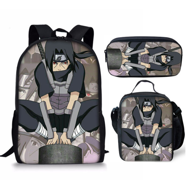 18 Inch NARUTO Backpack School Bag+Lunch Bag+Pencil Bag - Image 3