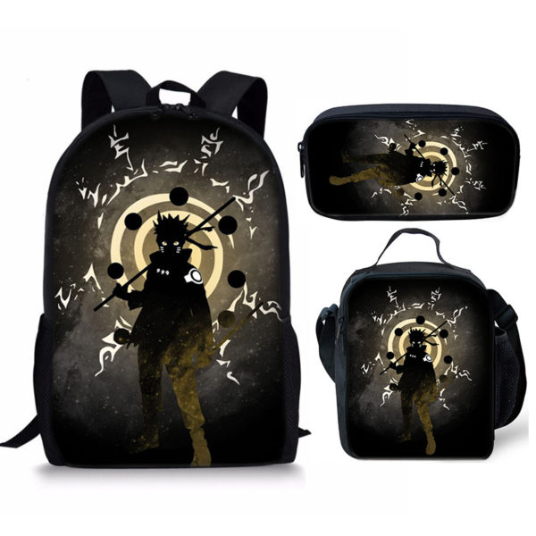 18 Inch NARUTO Backpack School Bag+Lunch Bag+Pencil Bag - Image 4