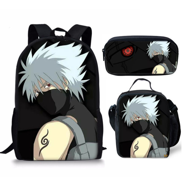 18 Inch NARUTO Backpack School Bag+Lunch Bag+Pencil Bag - Image 5