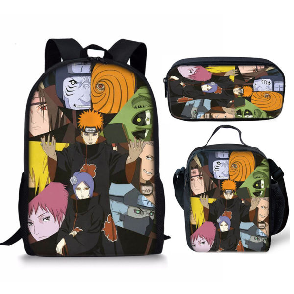 18 Inch NARUTO Backpack School Bag+Lunch Bag+Pencil Bag - Image 7