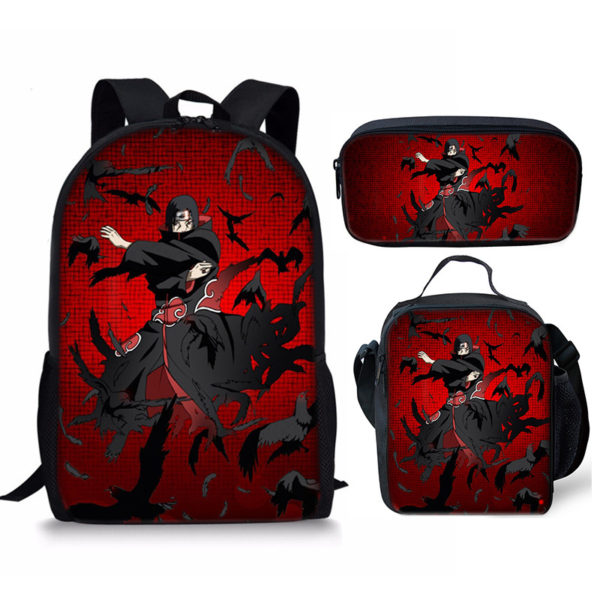 18 Inch NARUTO Backpack School Bag+Lunch Bag+Pencil Bag - Image 13