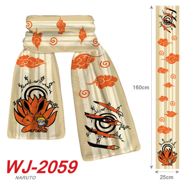 NARUTO crystal velvet scarf warm autumn and winter scarf