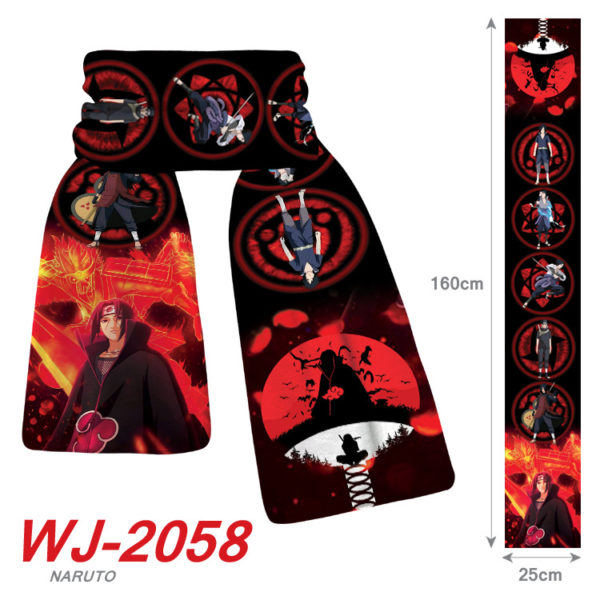 NARUTO crystal velvet scarf warm autumn and winter scarf - Image 3