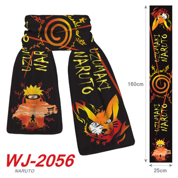 NARUTO crystal velvet scarf warm autumn and winter scarf - Image 5