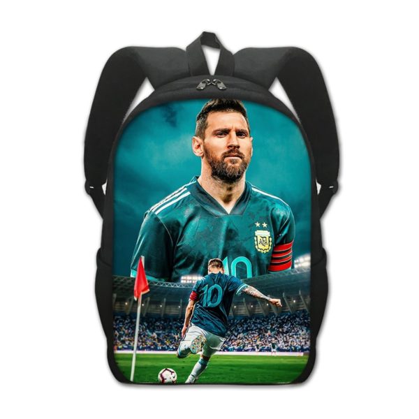 Leo Messi Backpack Kids Youth Student High Capacity Waterproof School Bag Birthday Gifts - Image 14