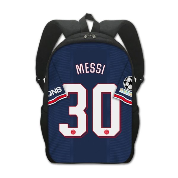 Leo Messi Backpack Kids Youth Student High Capacity Waterproof School Bag Birthday Gifts