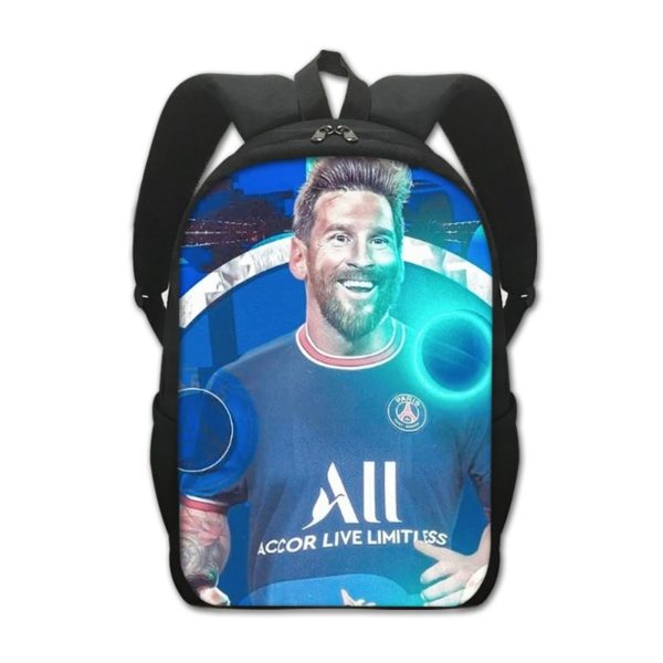 Leo Messi Backpack Kids Youth Student High Capacity Waterproof School Bag Birthday Gifts - Image 15