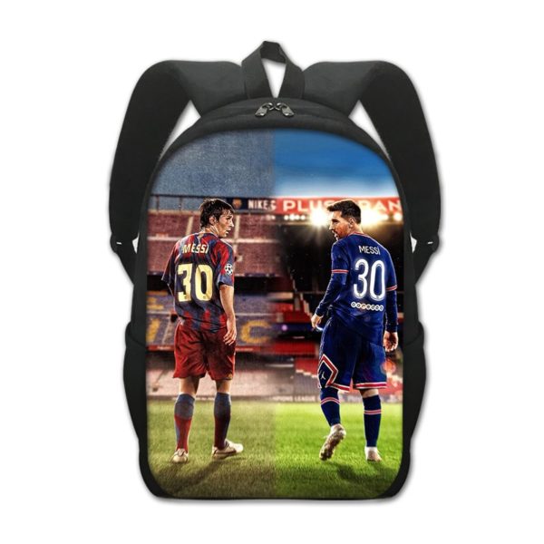 Leo Messi Backpack Kids Youth Student High Capacity Waterproof School Bag Birthday Gifts - Image 16