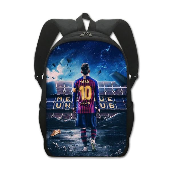 Leo Messi Backpack Kids Youth Student High Capacity Waterproof School Bag Birthday Gifts - Image 17