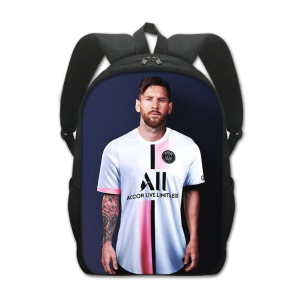 Leo Messi Backpack Kids Youth Student High Capacity Waterproof School Bag Birthday Gifts - Image 21