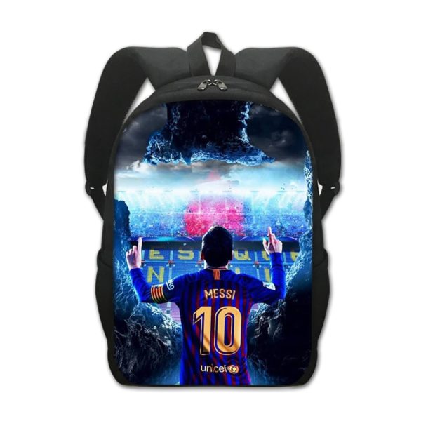 Leo Messi Backpack Kids Youth Student High Capacity Waterproof School Bag Birthday Gifts - Image 22