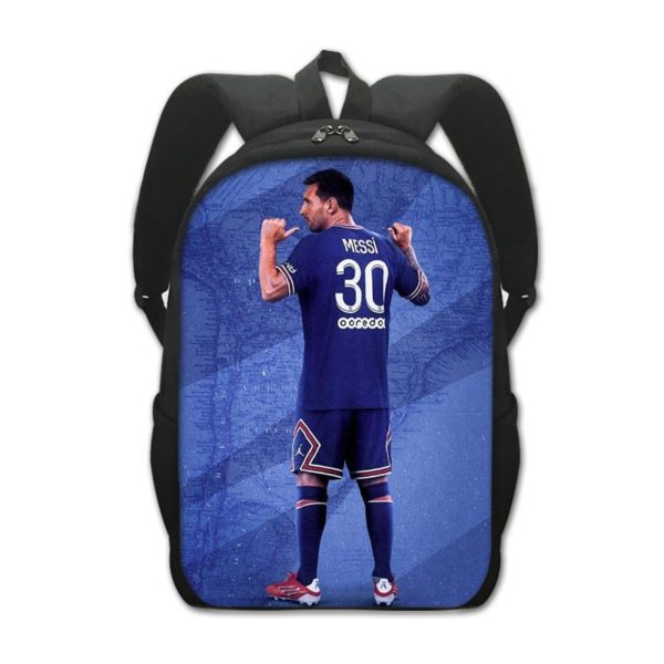 Leo Messi Backpack Kids Youth Student High Capacity Waterproof School Bag Birthday Gifts - Image 6