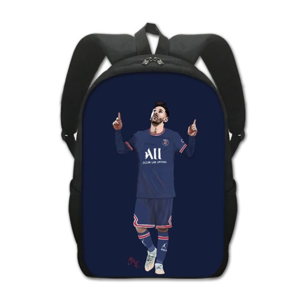 Leo Messi Backpack Kids Youth Student High Capacity Waterproof School Bag Birthday Gifts - Image 23