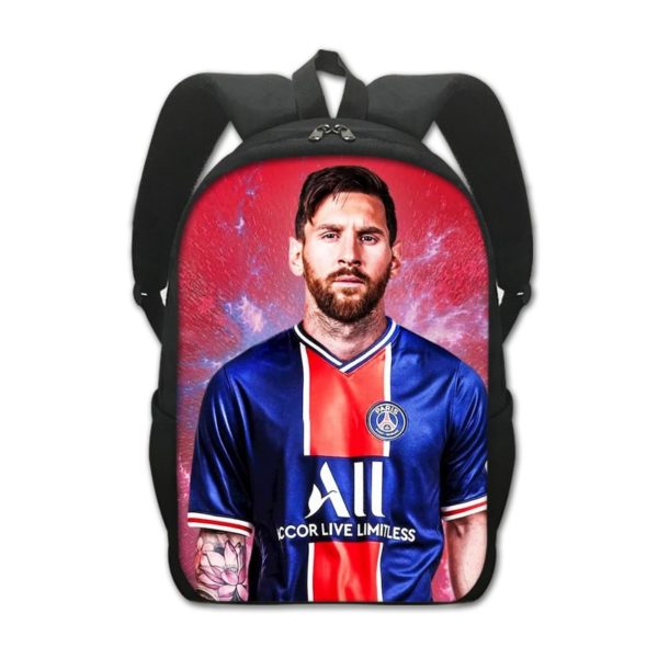 Leo Messi Backpack Kids Youth Student High Capacity Waterproof School Bag Birthday Gifts - Image 24