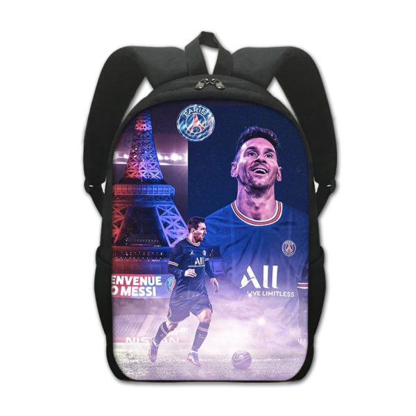 Leo Messi Backpack Kids Youth Student High Capacity Waterproof School Bag Birthday Gifts - Image 29