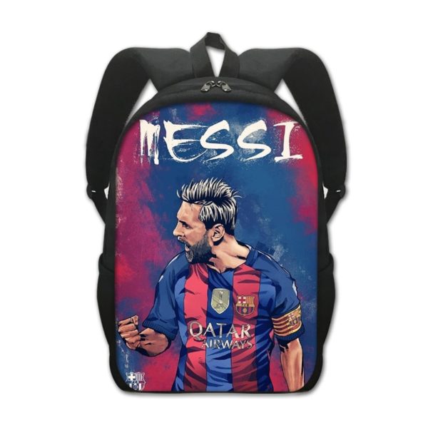 Leo Messi Backpack Kids Youth Student High Capacity Waterproof School Bag Birthday Gifts - Image 32