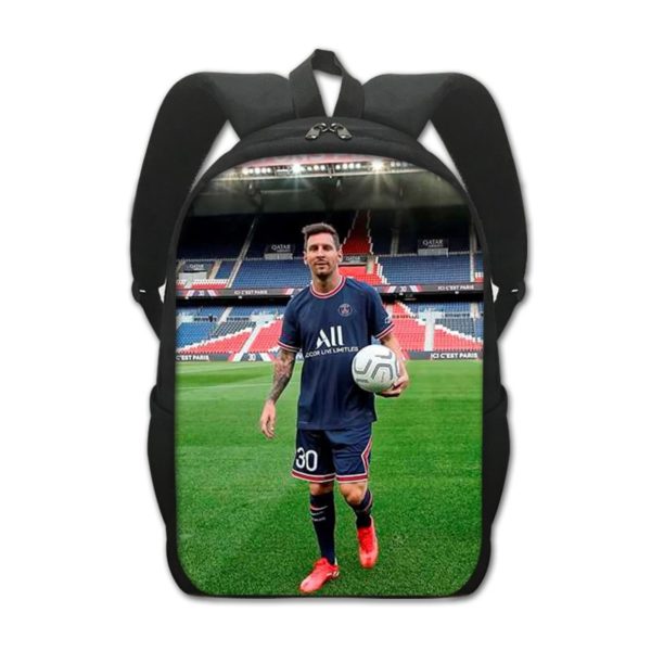 Leo Messi Backpack Kids Youth Student High Capacity Waterproof School Bag Birthday Gifts - Image 9