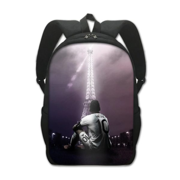 Leo Messi Backpack Kids Youth Student High Capacity Waterproof School Bag Birthday Gifts - Image 13