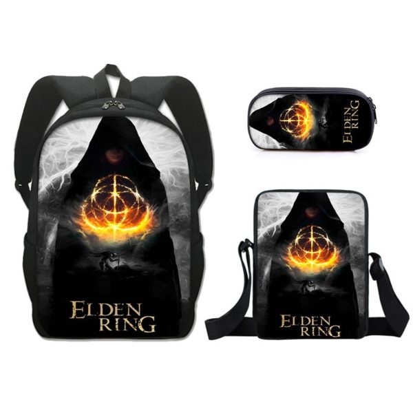 16 Inch Elden Ring Backpack School Bag+Messenger Bag+Pencil Bag - Image 13