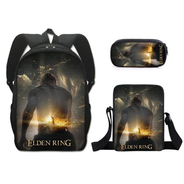 16 Inch Elden Ring Backpack School Bag+Messenger Bag+Pencil Bag - Image 9