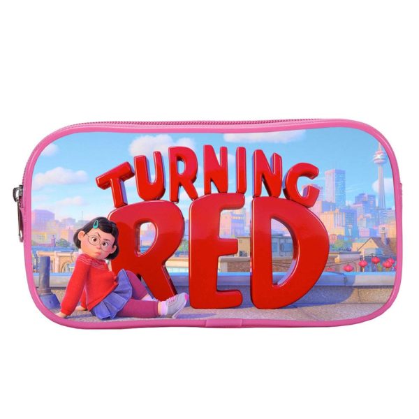 Turning Red Bags Pencil-Box for Kids School Supplies Stationery Storge supports customization Pink - Image 5